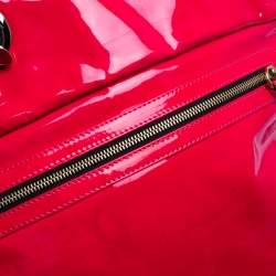 Christian Louboutin Neon Pink Patent Leather Chain Tote 