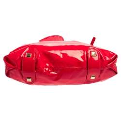 Christian Louboutin Neon Pink Patent Leather Chain Tote 