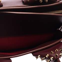 Pre Owned Christian Louboutin Burgundy Leather Small Eloise Satchel
