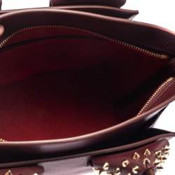 Pre Owned Christian Louboutin Burgundy Leather Small Eloise Satchel