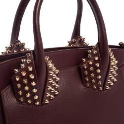 Pre Owned Christian Louboutin Burgundy Leather Small Eloise Satchel