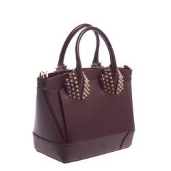 Pre Owned Christian Louboutin Burgundy Leather Small Eloise Satchel