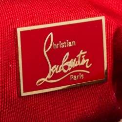 Christian Louboutin Beige Patent Leather Riviera Clutch