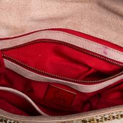 Christian Louboutin Beige Patent Leather Riviera Clutch