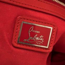 Christian Louboutin Red Python Skin Front Flap Shoulder Bag