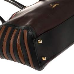 Christian Louboutin Multicolor Leather Buckle Tote