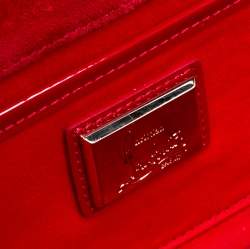 Christian Louboutin  Red Patent Leather So Kate Baguette Clutch