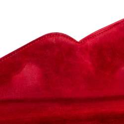 Christian Louboutin  Red Patent Leather So Kate Baguette Clutch
