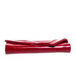 Christian Louboutin  Red Patent Leather So Kate Baguette Clutch