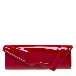 Christian Louboutin  Red Patent Leather So Kate Baguette Clutch