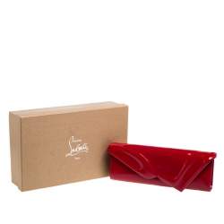 Christian Louboutin  Red Patent Leather So Kate Baguette Clutch