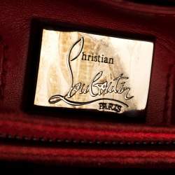Christian Louboutin Multicolor Wool and Leather Medium Limited Edition Spike Camouflage Paloma Tote