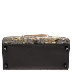 Christian Louboutin Multicolor Wool and Leather Medium Limited Edition Spike Camouflage Paloma Tote