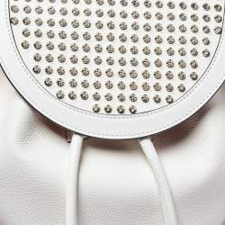 Christian Louboutin White/Red Leather and Rubber Explorafunk Backpack