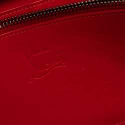Christian Louboutin Grey Leather Spikes Panettone Zip Around Wallet