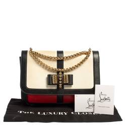 Christian Louboutin Tri Color Leather Sweet Charity Shoulder Bag