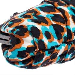 Christian Louboutin Tri Color Lepord Print Loubi Lula Clutch