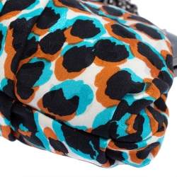 Christian Louboutin Tri Color Lepord Print Loubi Lula Clutch