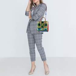 Christian Louboutin Multicolor Python and Patent Leather Small Paloma Tote 