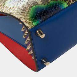 Christian Louboutin Multicolor Python and Patent Leather Small Paloma Tote 