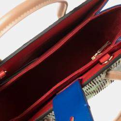 Christian Louboutin Multicolor Python and Patent Leather Small Paloma Tote 