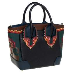 Christian Louboutin Multicolor Leather Small Embroidered Eloise Satchel
