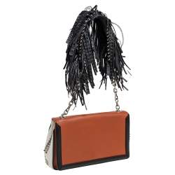 Christian Louboutin Tri Color Leather  Artemis Fringe Shoulder Bag