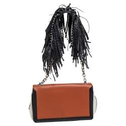 Christian Louboutin Tri Color Leather  Artemis Fringe Shoulder Bag