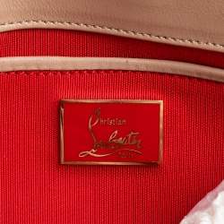 مملوكة مسبقًا حقيبة كلتش كريستيان لوبوتان ماركويس سبيكد جلد بيج