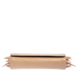 مملوكة مسبقًا حقيبة كلتش كريستيان لوبوتان ماركويس سبيكد جلد بيج