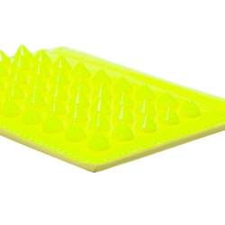 Christian Louboutin Neon Green Patent Leather Kios Spike Card Holder