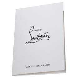 Christian Louboutin Silver Crystal Embellished Leather Marie Jane Bucket Bag
