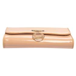 مملوكة مسبقًا حقيبة كلتش كريستيان لوبوتان ريفيرا جلد لامع بيج 