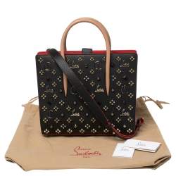 Pre Owned Christian Louboutin Tri Color Studded Leather Paloma Medium Tote