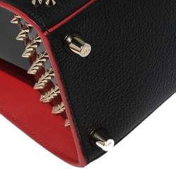 Pre Owned Christian Louboutin Tri Color Studded Leather Paloma Medium Tote