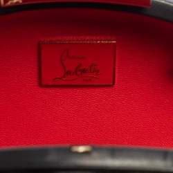 Christian Louboutin Black Leather Spikes Mina Clutch