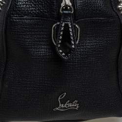 Pre Owned Christian Louboutin Black Leather Panettone Spikes Satchel