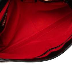 Christian Louboutin Black/Brown Leopard Print Calfhair and Leather Sweet Charity Shoulder Bag