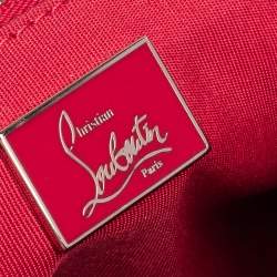 Christian Louboutin Black Suede and Patent Leather Sweet Charity Shoulder Bag