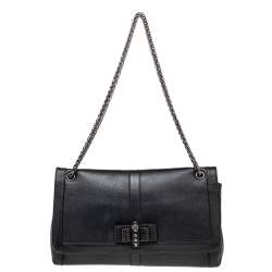Christian Louboutin Black Leather Sweet Charity Shoulder Bag