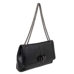Christian Louboutin Black Leather Sweet Charity Shoulder Bag