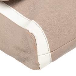 Christian Louboutin Beige /White Patent And Leather Sweet Charity Shoulder Bag
