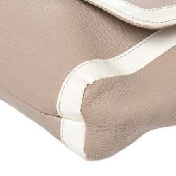 Christian Louboutin Beige /White Patent And Leather Sweet Charity Shoulder Bag