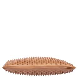 Christian Louboutin Beige Leather Spiked Loubiposh Shoulder Bag