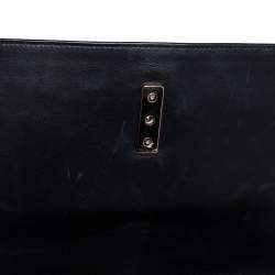 Christian Louboutin Black/Brown Leopard Print Calfhair and Leather Sweet Charity Shoulder Bag