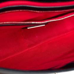 Christian Louboutin Black/Brown Leopard Print Calfhair and Leather Sweet Charity Shoulder Bag