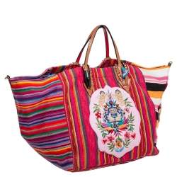 Christian Louboutin Multicolor Fabric Mexicaba Tote