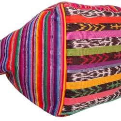Christian Louboutin Multicolor Fabric Mexicaba Tote