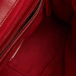 Pre Owned Christian Louboutin Red Leather Sweet Charity Bag