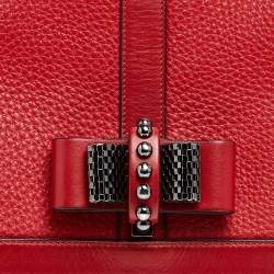 Pre Owned Christian Louboutin Red Leather Sweet Charity Bag